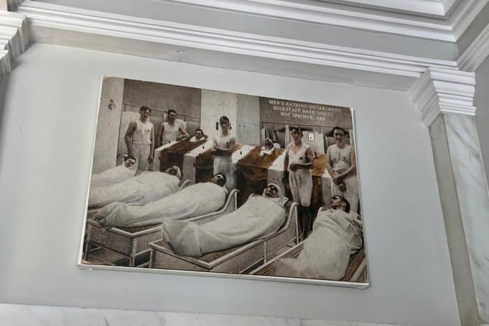 image of men receiving treatment at Buckstaff Bathhouse