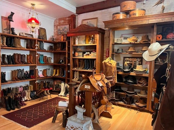 leather shop at Columbia State Historic Park 
