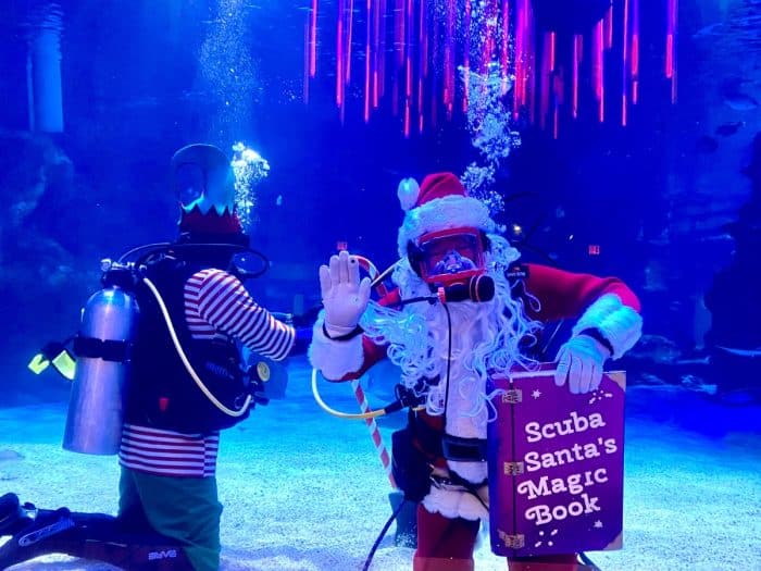 Scuba Santa at Newport Aquarium