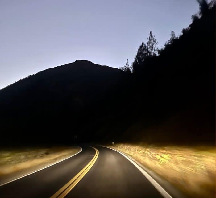 drive to  Yosemite National Park before sunrise