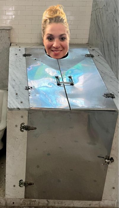 photoshop of women in the vapor cabinet