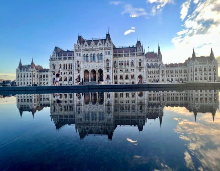 Hungarian Parliament Building in Budapest 