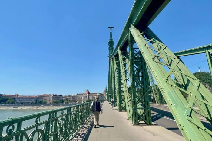 Liberty Bridge in Budapest Hungary 