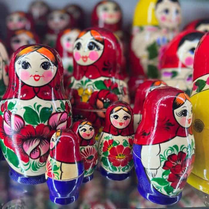 Matryoshka Nesting Dolls Great Market Hall Budapest Hungary 