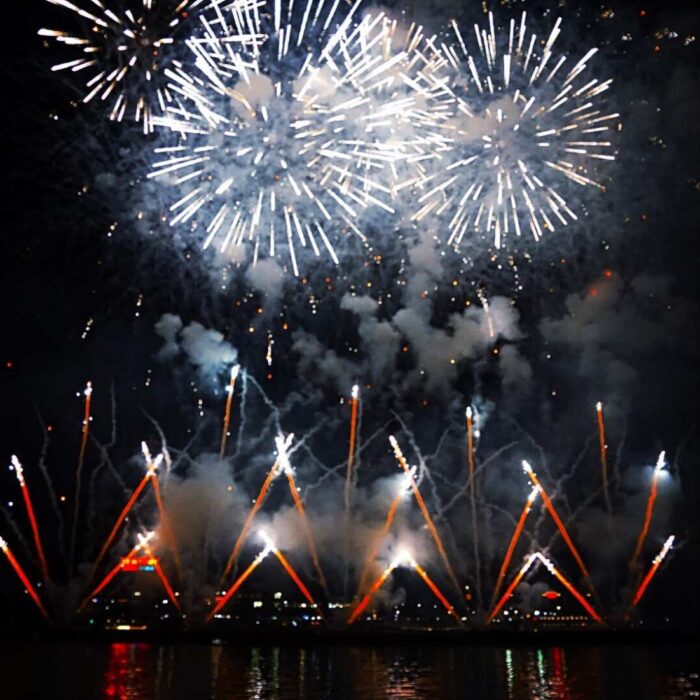 WEBN Fireworks Riverfest Newport and Cincinnati