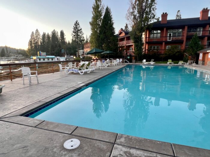swimming pool at the Pines Resort  