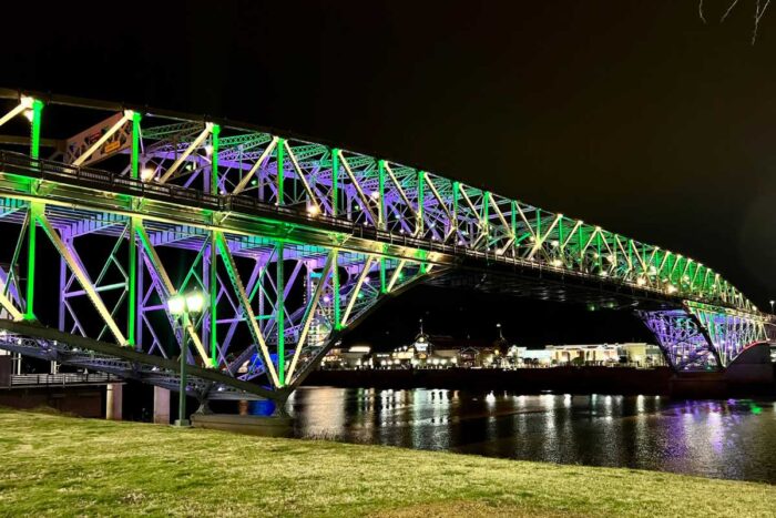 Bakowski Bridge of Lights on the Texas Street Bridge