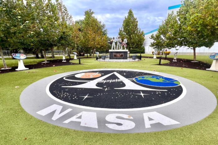 NASA logo at Kennedy Space Center
