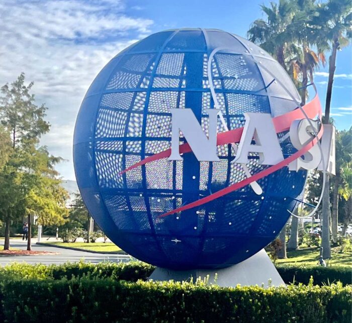 NASA sculpture at Kennedy Space Center 