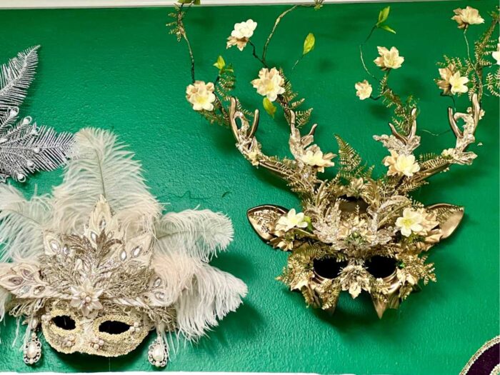 beautiful mask at The Enchanted Garden Shreveport Louisiana 