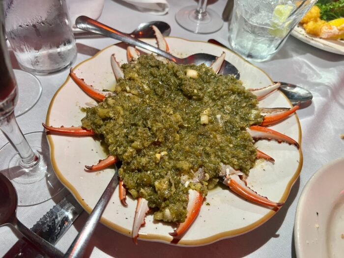 crab claws Ernest’s Orleans Restaurant & Cocktail Lounge 