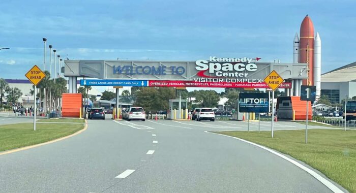 entrance to Kennedy Space Center 