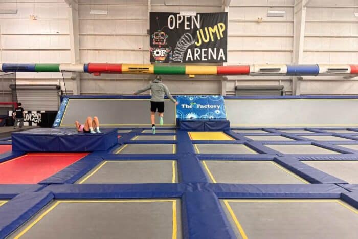 trampoline park at The Factory Gulf Shores