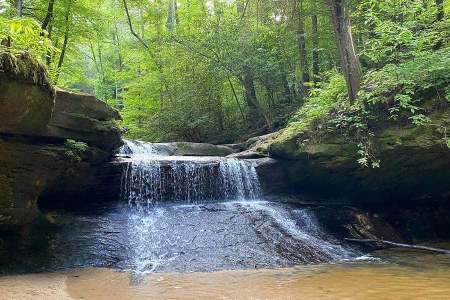 A Beautiful Waterfall at Red River Gorge