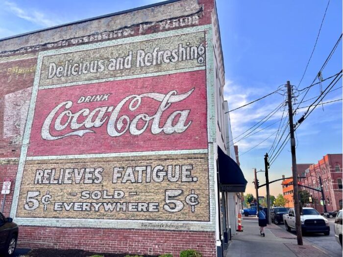 Coca Cola mural Owensboro Kentucky