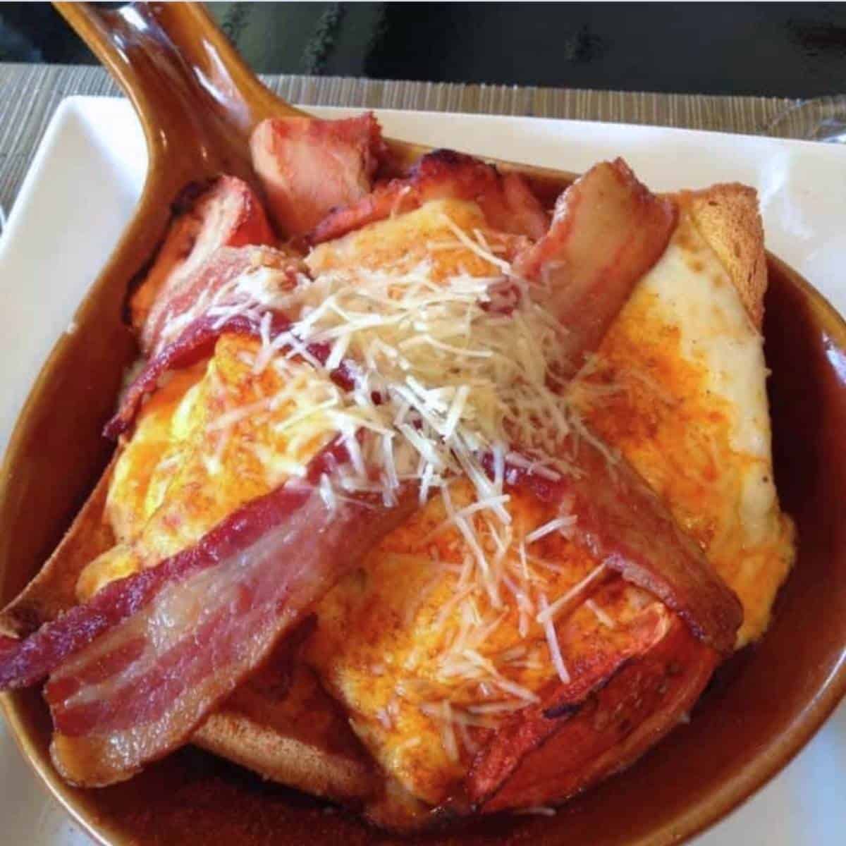 The Original Hot Brown Sandwich at The Brown Hotel in Louisville, Kentucky Hot Brown at The Brown Hotel Louisville KY