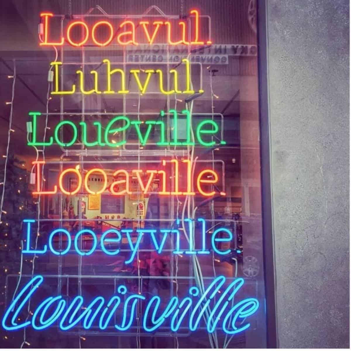 Louisville neon sign