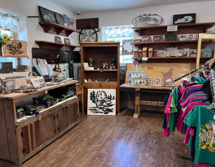gift shop inside Visitor Center at Heritage Farm 