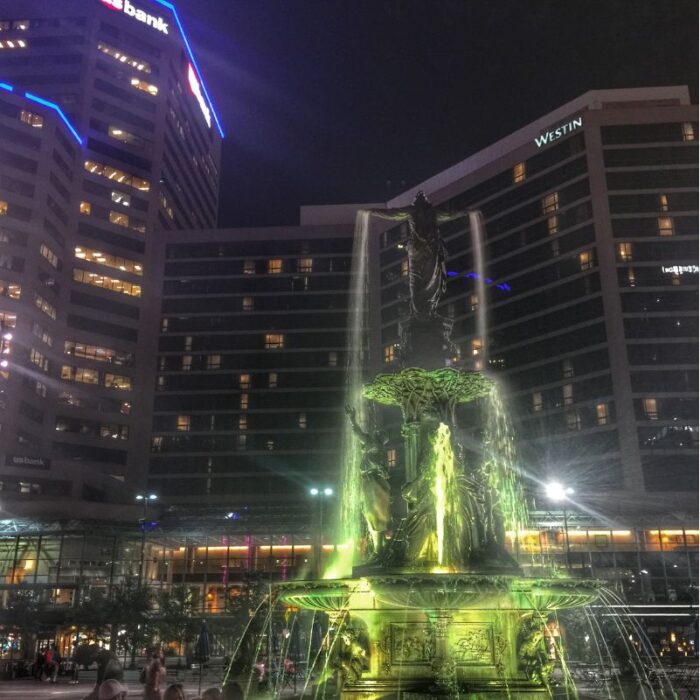 Fountain Square in Cincinnati Ohio