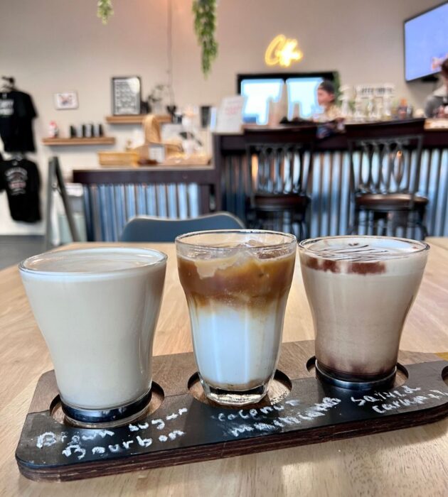  coffee flight at Simply Poured  in Madisonville KY