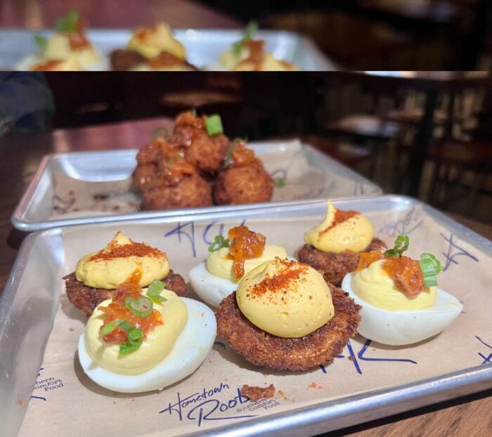 deviled egg duo at Hometown Roots Henderson KY