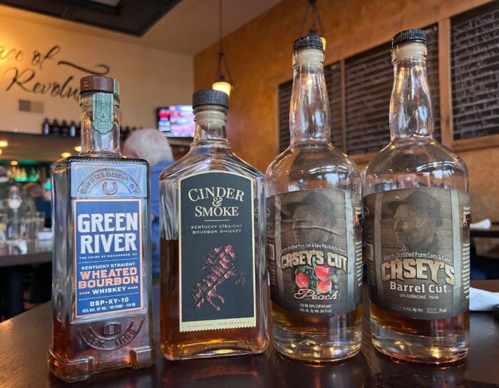 local spirits at The Crowded House in Madisonville KY