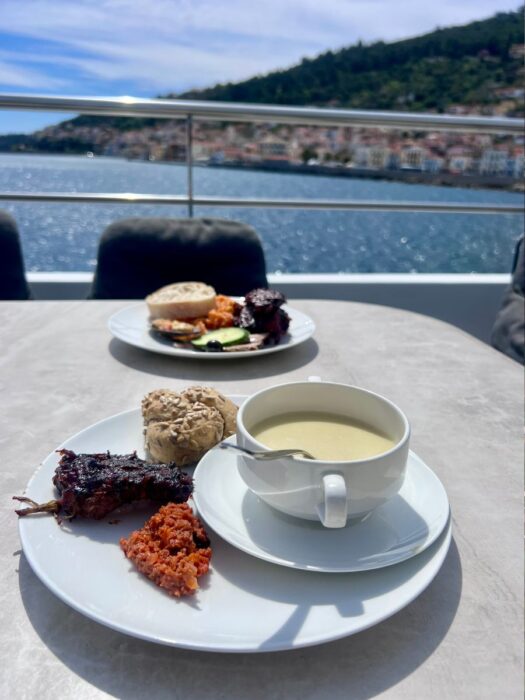lunch on the La Cucina Terrace on the Emerald Azzurra
