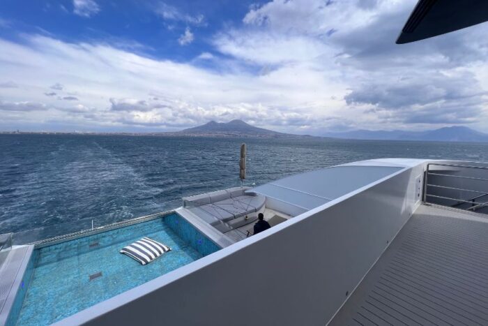 view from Emerald Azzurra luxury yacht