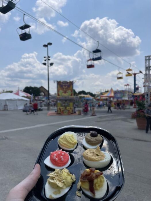 Flight of Deviled eggs at Ohio State Fair