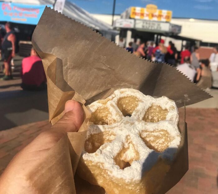 French waffle at the Ohio State Fair