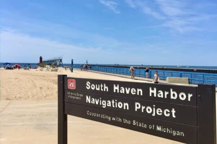 South Haven Harbor pier 