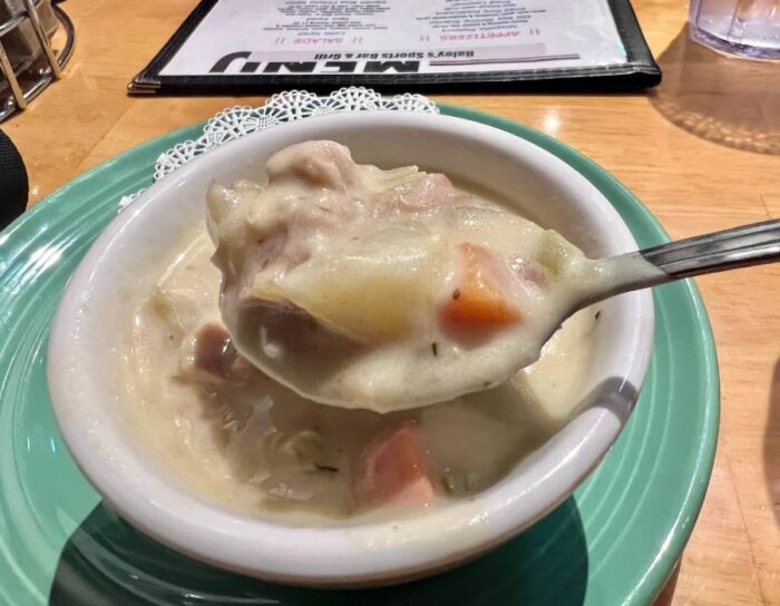 Haley's Chowder at Haley's Sports Bar and Grill