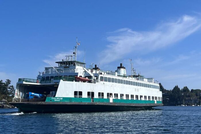 interisland ferry going to San Juan Island