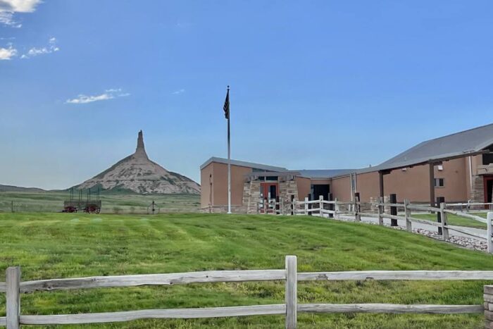 Visitor Center at Chimney Rock National Historic Site in Nebraska  