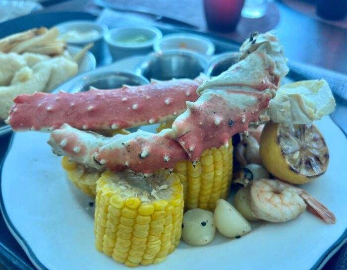 crab legs at Tuscan Grille on Celebrity Eclipse 