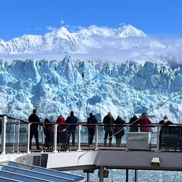 cruise ship near Hubbard Glacier