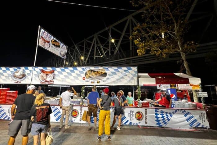 food vendor at Oktoberfest Zinzinnati in Cincinnati, OH