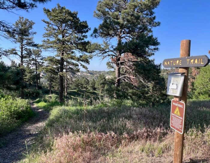 hiking trail at Wildcat Hills State Recreation Area in Nebraska 