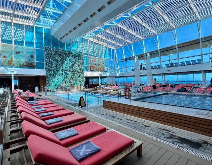 indoor pool on the Celebrity Eclipse