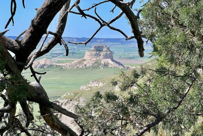 view of Scotts Bluff National Monument