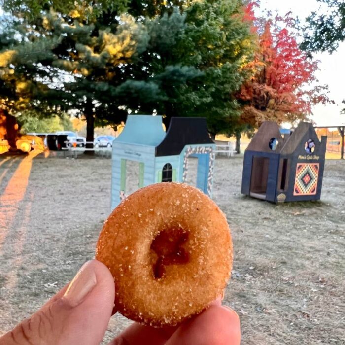Hot mini donut at Country Pumpkins