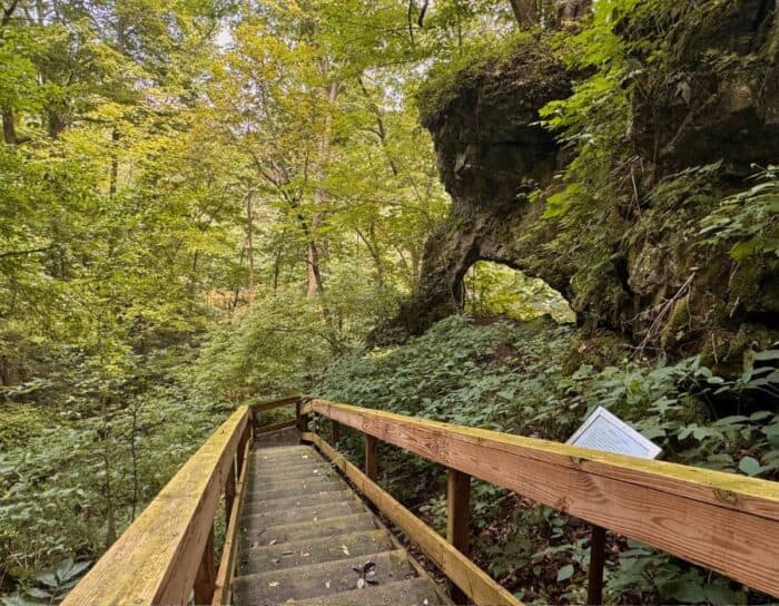 arch at Miller Nature Sanctuary State Nature Preserve