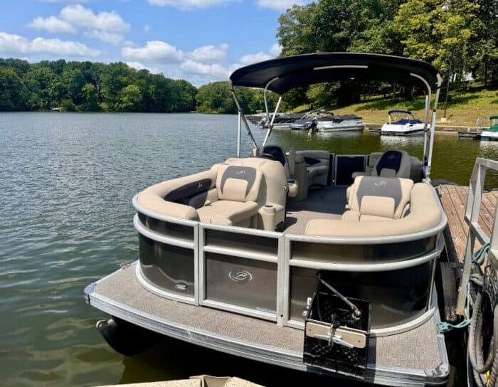 pontoon rentals at Rocky Fork Boat Rental     