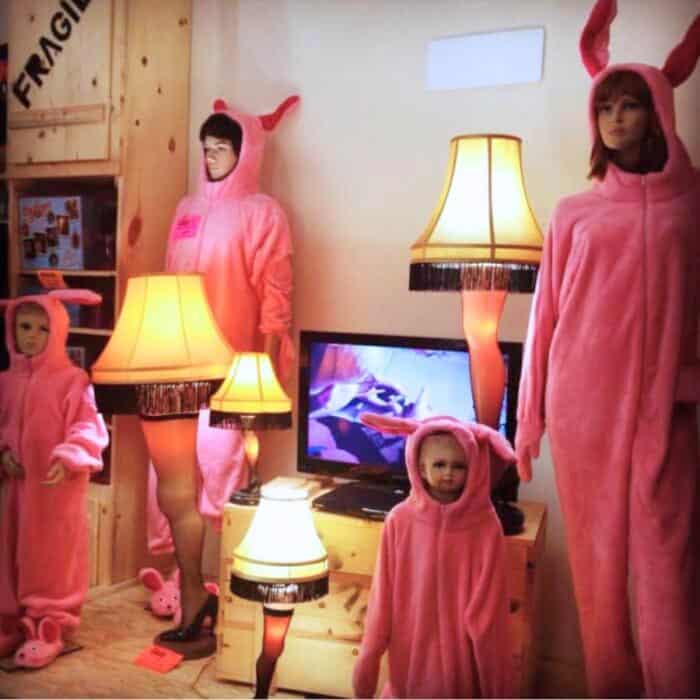 A Christmas Story House Gift Shop Cleveland Ohio A Christmas Story Village Bunny pajamas