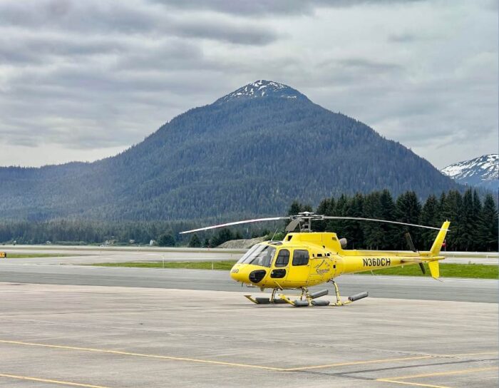 helicopter in Juneau Alaska 