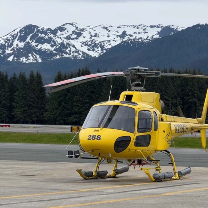 helicopter in Juneau Alaska 