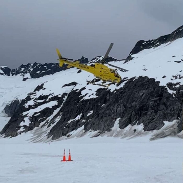 helicopter in Juneau Alaska