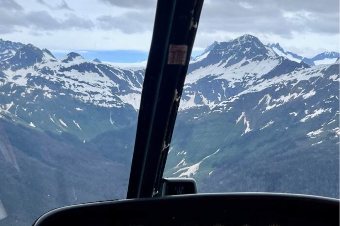 helicopter ride to Glacier Juneau Alaska 