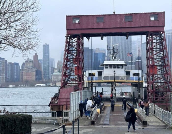 ferry to Governors Island in New York