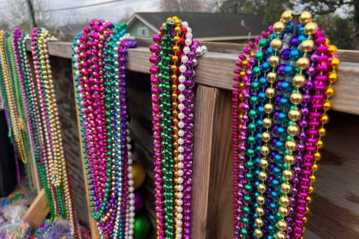beads for Mardi Gras in Lafayette LA